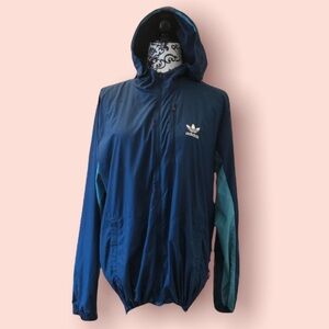 Adidas Blue Windbreaker Jacket